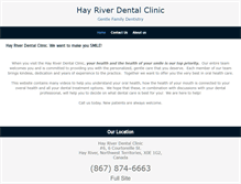 Tablet Screenshot of hayriverdentalclinic.com
